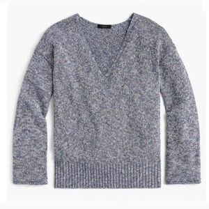 Nwt J Crew Flare Sleeve Marled Knit Sweater